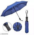 Compact Folding Umbrella — Water-Repellent Nylon (Blue)